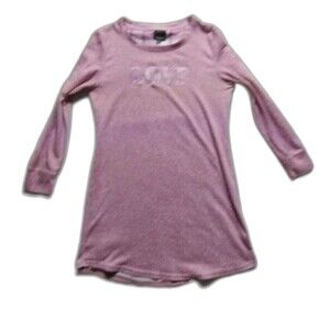 Lauren Ashley Women's Size M Pink LOVE Night gown ‎ Soft